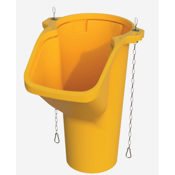 Boca tubo entulho (plástico amarelo)