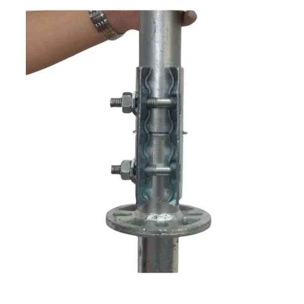 Abraçadeira empalme chapa zinc.