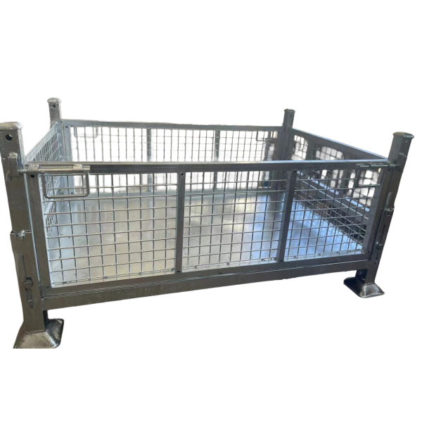 Contentor misto 1200x800x600 desdobrável galva.