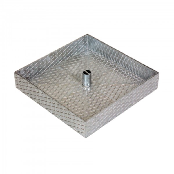 Tampa Xadrez Galvanizada a Quente c/ Rebaixe 400x400x75 mm