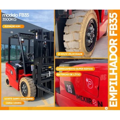 Empilhador elétrico 3.5t 4...
