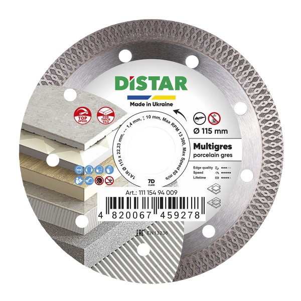 Disco 1A1R Ø115 Multigres - DISTAR