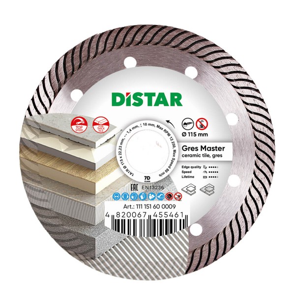 Disco 1A1R Ø115 Gres Master - DISTAR