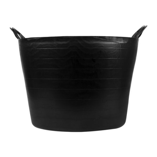 Cesto 42 lts pega reforçada plástico preto